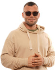 Ermenegildo Zegna Brown Men Sunglasses