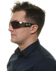 Roberto Cavalli Black Men Sunglasses