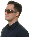 Roberto Cavalli Brown Men Sunglasses