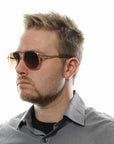 Replay Yellow Men Sunglasses