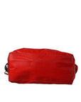 Dolce & Gabbana Red Nylon Calfskin Hand Shoulder Duffel Bag