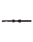 Dolce & Gabbana Brown Fantasy Silk Adjustable Neck Men Papillon Bow Tie