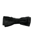 Dolce & Gabbana Black Velvet Cotton Adjustable Neck Men Bow Tie