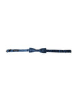 Dolce & Gabbana Blue Satin Silk Adjustable Neck Men Bow Tie