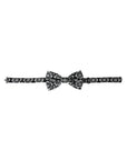Dolce & Gabbana Black White Printed Adjustable Neck Men Bow Tie