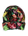 Dolce & Gabbana Hat Multicolor Floral Whole Head Wrap Hat