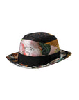 Dolce & Gabbana Multicolor Patchwork Women Fedora Wide Brim Hat