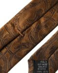 Dolce & Gabbana Brown Floral 100% Silk Adjustable Men Tie