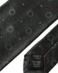 Dolce & Gabbana Dark Gray 100% Silk Fantasy Adjustable Men Tie