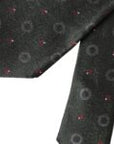 Dolce & Gabbana Dark Gray 100% Silk Fantasy Adjustable Men Tie