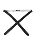 Dolce & Gabbana Black White Patterned Adjustable Tie