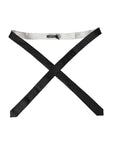 Dolce & Gabbana Black White Patterned Adjustable Tie