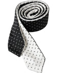 Dolce & Gabbana Black White Patterned Adjustable Tie