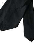 Dolce & Gabbana Black 100% Silk Adjustable Bowtie