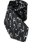 Dolce & Gabbana Black Dotted 100% Silk Adjustable Tie