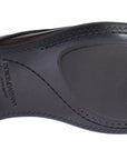 Dolce & Gabbana Elegant Black Bordeaux Striped Leather Dress Shoes