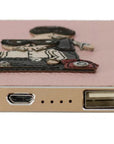 Dolce & Gabbana Chic Pink Leather Power Bank