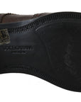 Dolce & Gabbana Elegant Brown Leather Derby Brogues