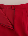 Dolce & Gabbana Elegant Pink Wool A-Line Knee-Length Skirt