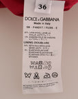Dolce & Gabbana Elegant Pink Wool A-Line Knee-Length Skirt