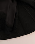 Dolce & Gabbana Elegant Black Floral Jacquard A-Line Skirt