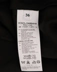 Dolce & Gabbana Elegant Black Floral Jacquard A-Line Skirt