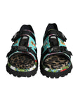 Dolce & Gabbana Multicolor Patchwork Slides Sandals Men Shoes