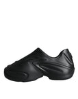 Dolce & Gabbana Black Foiled Rubber Toy Low Top Sneakers Shoes