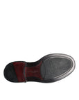 Dolce & Gabbana Black Leather Oxford Wingtip Formal Men Shoes