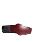 Dolce & Gabbana Black Calfskin Leather Derby Dress Men Shoes