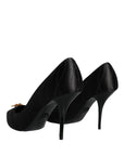 Dolce & Gabbana Black Heart DEVOTION Heels Pumps Shoes