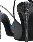Dolce & Gabbana Multicolor Leather Slingback High Heels Sandals Shoes