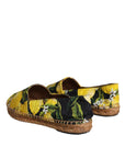 Dolce & Gabbana Multicolor Lemon Slip On Espadrilles Shoes