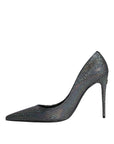 Dolce & Gabbana Multicolor Strass Leather Heels Pumps Shoes