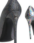 Dolce & Gabbana Multicolor Strass Leather Heels Pumps Shoes