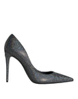 Dolce & Gabbana Multicolor Strass Leather Heels Pumps Shoes