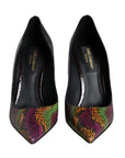 Dolce & Gabbana Multicolor Exotic Leather Heels Pumps Shoes