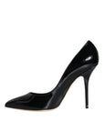 Dolce & Gabbana Black Patent Leather Bellucci Pumps Heels Shoes