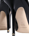 Dolce & Gabbana Black Patent Leather Bellucci Pumps Heels Shoes