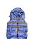 Versace Elegant Black Logo Band Vest with Detachable Hood