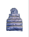 Versace Elegant Black Logo Band Vest with Detachable Hood