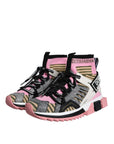 Dolce & Gabbana Multicolor Sorrento Socks Logo Sneakers Shoes
