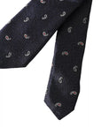 Dolce & Gabbana Dark Blue Fantasy 100% Silk Adjustable Men Tie