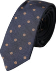 Dolce & Gabbana Black Dotted Fantasy Silk Adjustable Men Tie