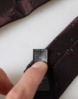 Dolce & Gabbana Bordeaux Fantasy 100% Silk Adjustable Men Tie
