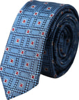 Dolce & Gabbana Blue Patterned 100% Silk Adjustable Men Tie