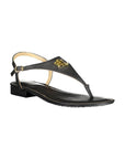 Ralph Lauren Black Leather Sandal