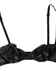 Dolce & Gabbana Black Silk Stretch Women Balconcino Bra Underwear