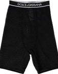 Dolce & Gabbana Black Cotton Stretch Women Cycling Underwear