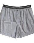 Dolce & Gabbana Gray Stripes Cotton Blend Boxer Shorts Underwear